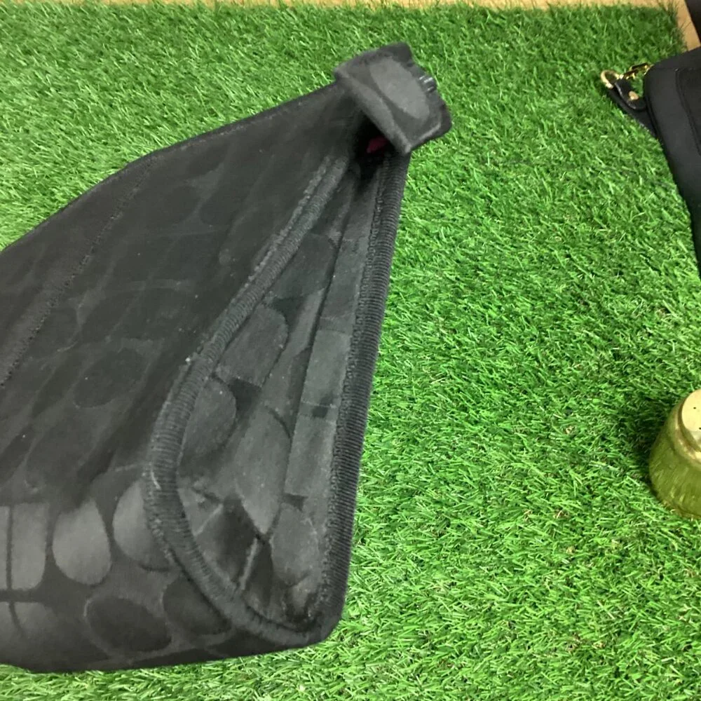Vintage Kate Spade Black Nylon Makeup Toiletry Bag Case